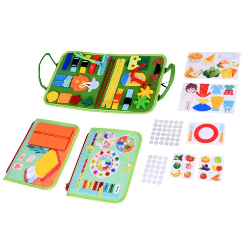 Montessori ZA6022 edukacinė manipuliacinė knygelė, 6 puslapių image 2