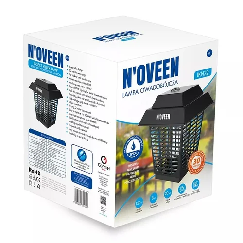 N'oveen IKN22 IPX4 22 W insekticidų lempa image 2