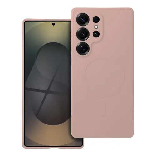 SAMSUNG S25 Ultra MAG COVER silikoninis dėklas, rožinis image 1