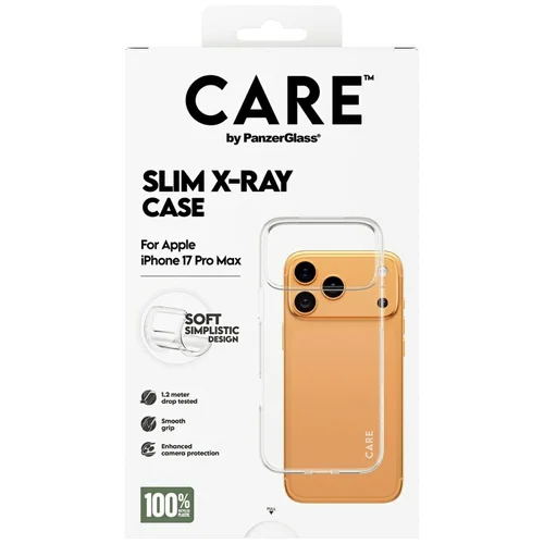 CARE by PanzerGlass X-Ray minkštas dėklas iPhone 17 Pro Max, skaidrus image 1