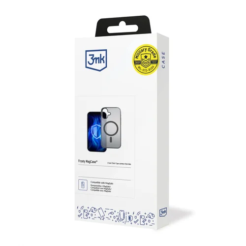3mk Frosty MagCase2 dėklas Apple iPhone 16, juodas image 1