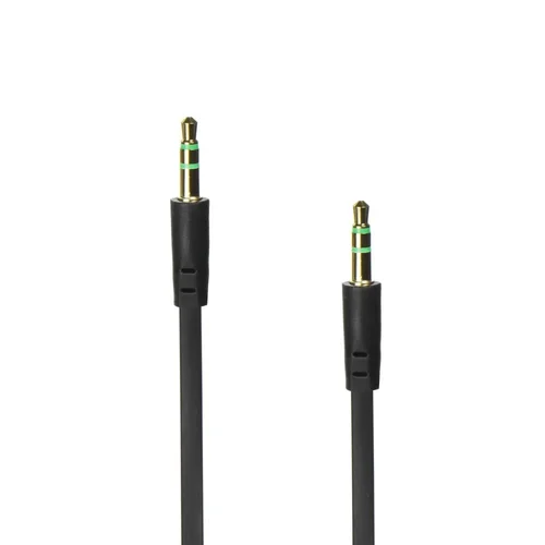 AUX kabelis 3,5 mm–3,5 mm, 1 m, juodas image 3