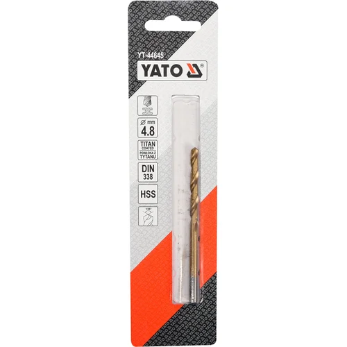 YATO YT-44645 grąžtas metalui 4,8 mm image 1