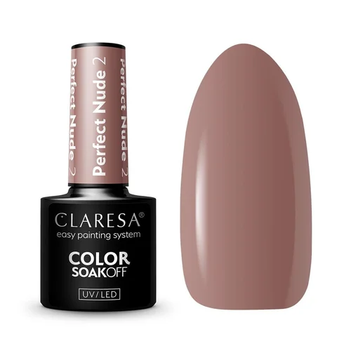 CLARESA PERFECT NUDE 2 hibridinis nagų lakas 5 g image 1