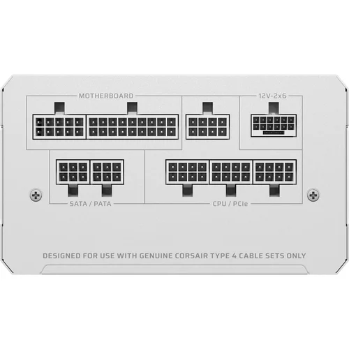 Corsair RM1000e 1000 W baltas ATX maitinimo blokas image 2