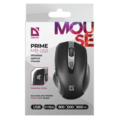 MATUS Defender Prime MB-053 RF belaidė optinė pelė, juoda image 3