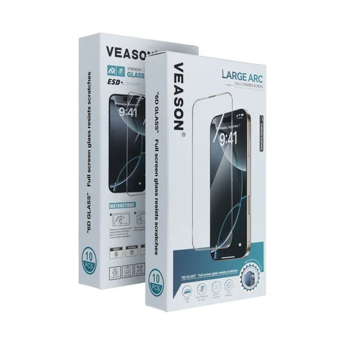 Veason 6D Pro stiklas Samsung Galaxy S25 Ultra, 10 vnt., juodas image 1