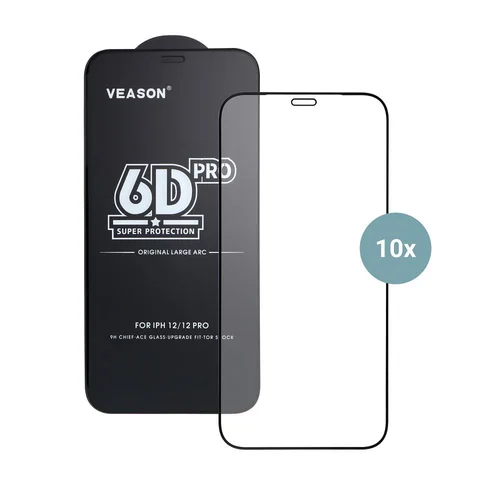 Veason 6D Pro stiklas Samsung Galaxy S25 Ultra, 10 vnt., juodas image 3