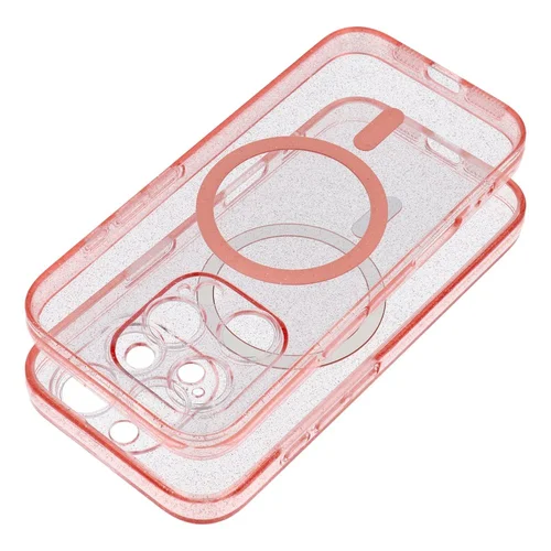 Samsung S26 Aiškus Mag Cover dėklas, rožinis blizgus image 2