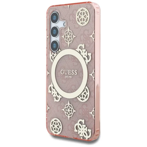 Guess 4G MagSafe dėklas Samsung Galaxy S25, rožinis image 2