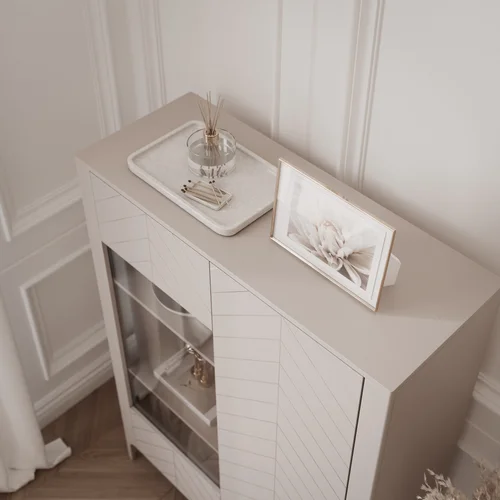 LORIEN dviejų durų vitrina 103 cm, kašmyro image 3
