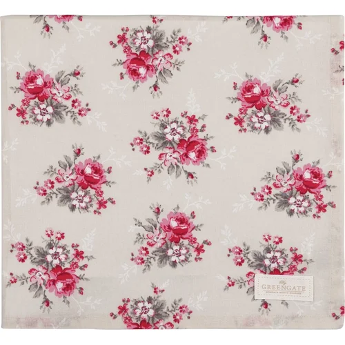 GreenGate MARIE BEIGE medvilninė staltiesė 150 × 150 cm image 1