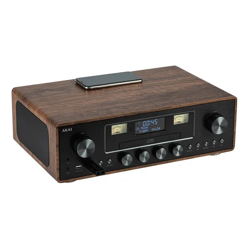 AKAI AM-100 RHAPSODY stereo sistema, 30 W, juoda-ruda image 2