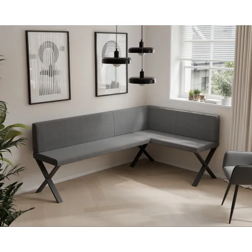 VERO X virtuvinis kampas 128 × 168 cm, tamsiai pilkas image 2