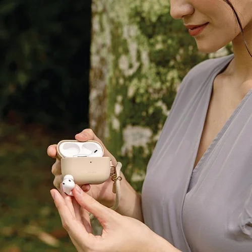 Uniq Coehl Haven dėklas AirPods Pro 2, kremas image 2