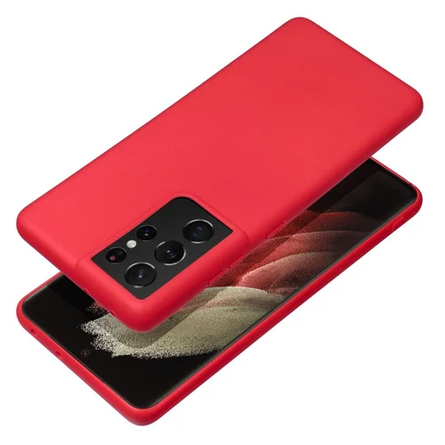 Samsung S25 FE minkštas silikoninis dėklas, raudonas image 1