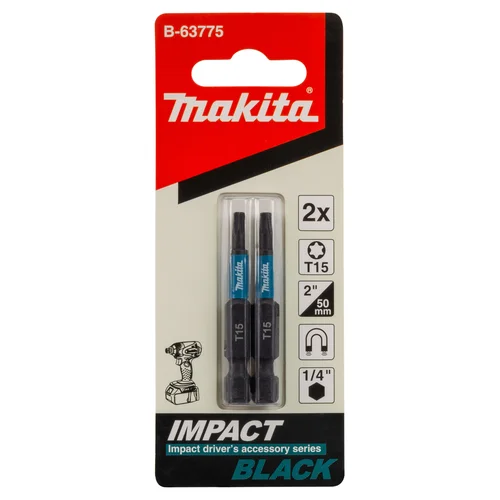 Makita B-63775 Sukimo antgalis T15x50mm IMPACT BLACK image 2