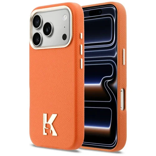 KARL LAGERFELD KLHMP17L5PGFKHGO dėklas iPhone 17 Pro, oranžinis image 1