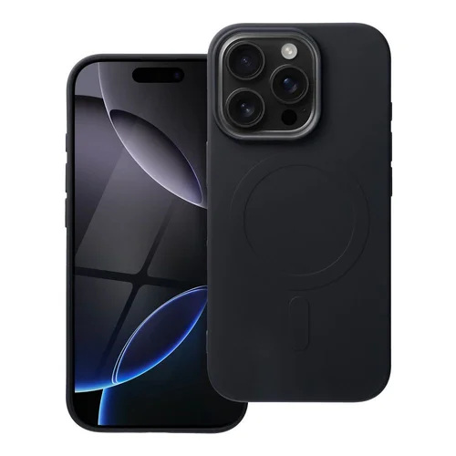 SILICONE MAG COVER dėklas iPhone 16 Pro, juodas image 1
