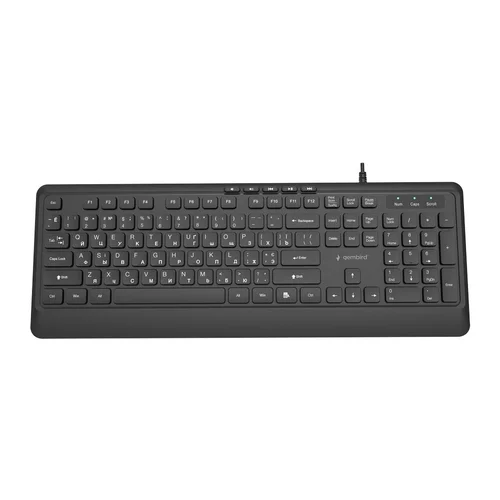 Gembird KB-MCH-05-CYRL Slim laidinė klaviatūra, juoda image 2