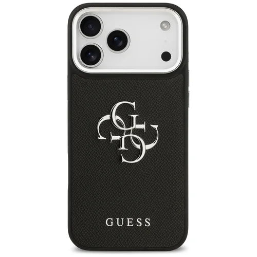 Guess Grained Big 4G Classic Logo dėklas iPhone 17 Pro Max, juodas image 3