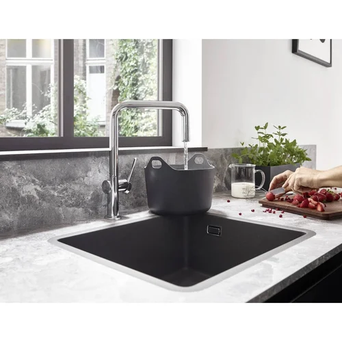 Hansgrohe Talis M54 72806000 juoda matinė virtuvinis maišytuvas image 1