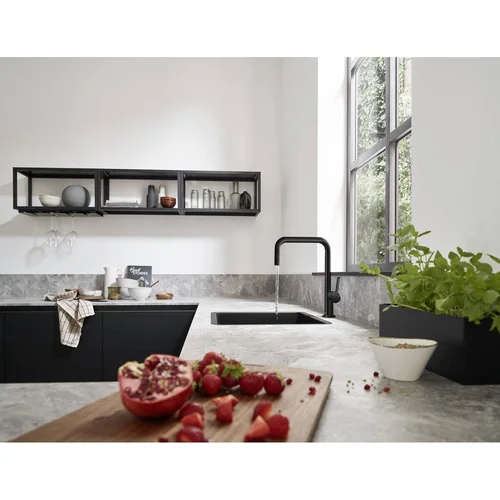 Hansgrohe Talis M54 72806000 juoda matinė virtuvinis maišytuvas image 3