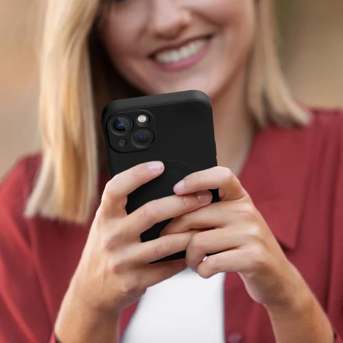 Mag Cover silikoninis dėklas iPhone 16e, juodas image 3