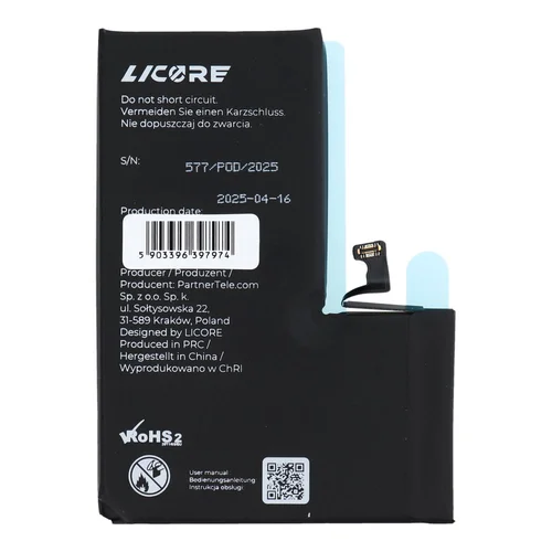 LICORE baterija iPhone 15 Pro Max 4422 mAh image 2