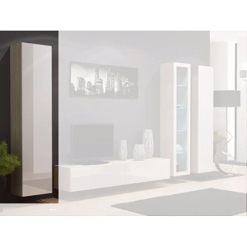 Cama Full VIGO 180 sieninė spintelė, sonoma ir balta image 2