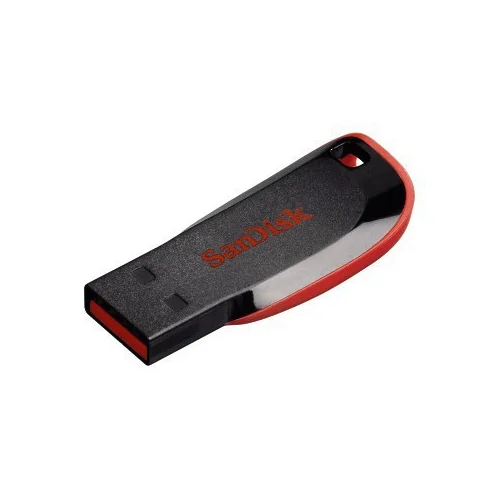 SanDisk Cruzer Blade 32 GB USB atmintinė, juoda ir raudona image 1