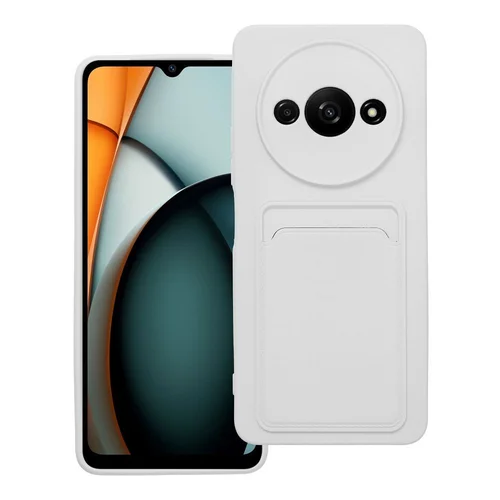 Xiaomi Redmi A3 4G baltas silikoninis dėklas kortelei image 1