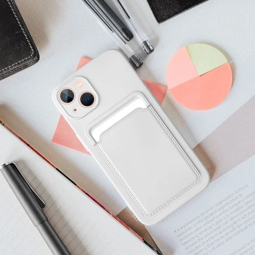 Xiaomi Redmi A3 4G baltas silikoninis dėklas kortelei image 2