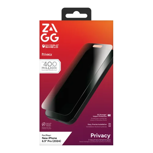 ZAGG InvisibleShield Glass Elite Privacy iPhone 16 Pro Max image 1