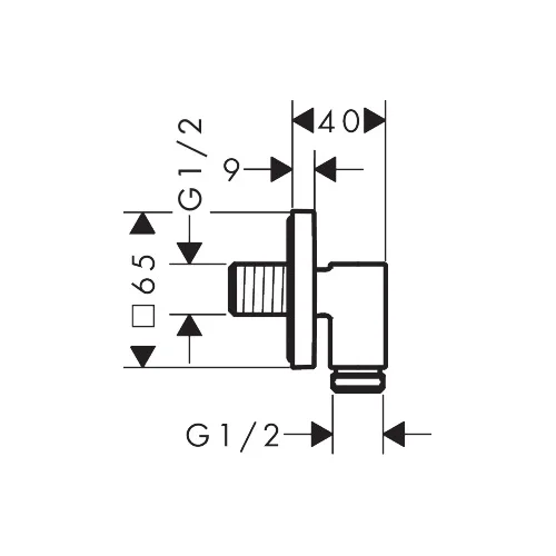 Hansgrohe FixFit Fine E 28883990 vandens išvadas image 2