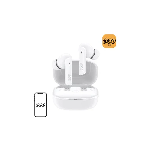 QCY HT05 TWS ANC ausinės, baltos image 1