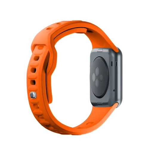 3mk Apple Watch silikoninė apyrankė 38/40/41/42 mm, oranžinė image 3