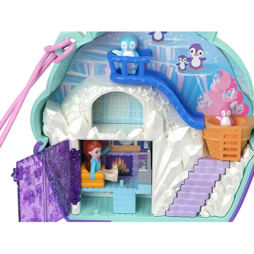 Polly Pocket ZA6050 pingvinų namelis su priedais image 3