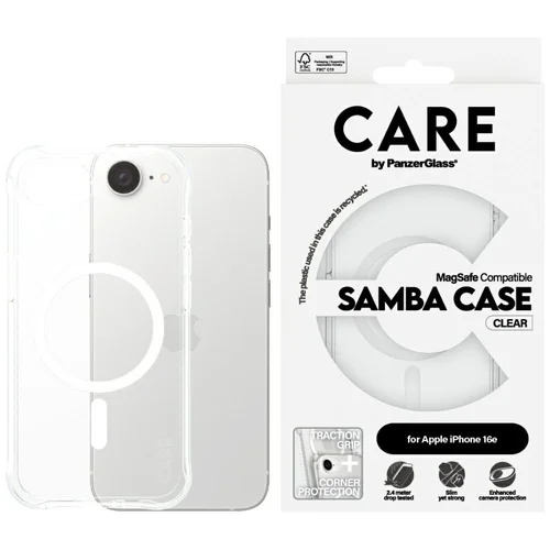 CARE by PanzerGlass Fashion MagSafe dėklas iPhone 16e, skaidrus image 1