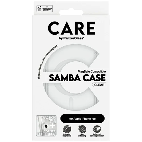 CARE by PanzerGlass Fashion MagSafe dėklas iPhone 16e, skaidrus image 3