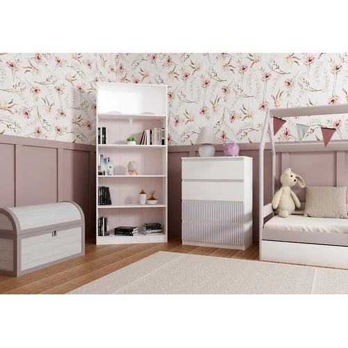 Malwa M4 ARTESO PINK rožinė komoda 70 × 40 × 97 cm image 2