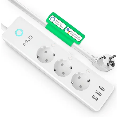 NOUS-A5 Buitinis ilgintuvas, 3 lizdai, 1,5 m, IP20, Wi-Fi image 1