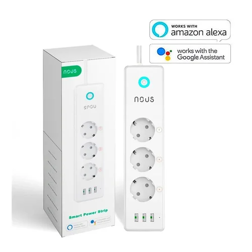 NOUS-A5 Buitinis ilgintuvas, 3 lizdai, 1,5 m, IP20, Wi-Fi image 2