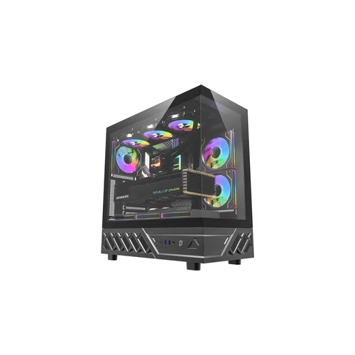 DarkFlash DS950 ATX korpusas, juodas, 6 ventiliatoriai image 1