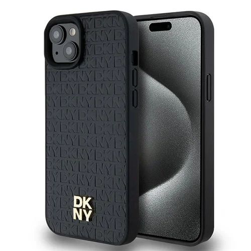 DKNY odinis MagSafe dėklas iPhone 15/14/13, juodas image 1