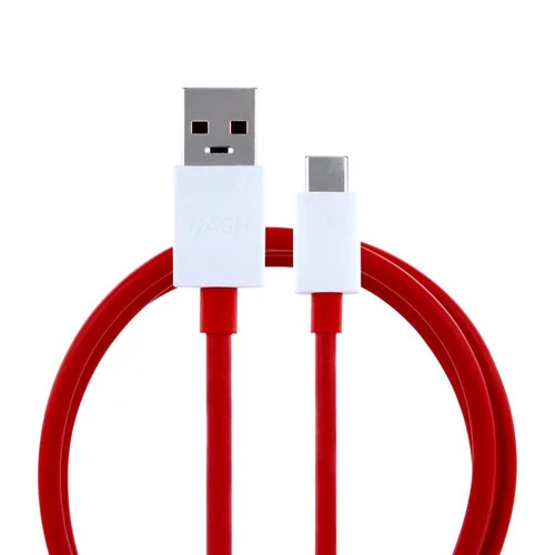 OnePlus D301 USB-A į USB-C kabelis, 1 m, raudonas, 4 A image 1