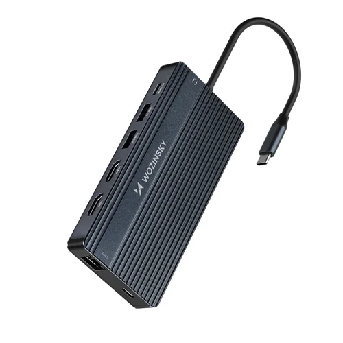 Wozinsky WDS03Y5S 14-in-1 USB-C šakotuvas, pilkas image 2