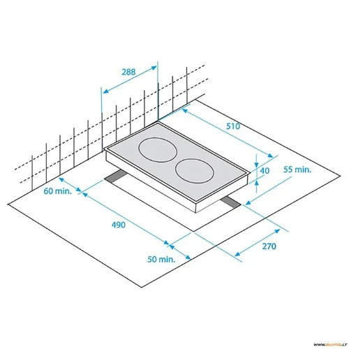 Domino indukcinė kaitlentė BEKO HDMI32400DT image 2