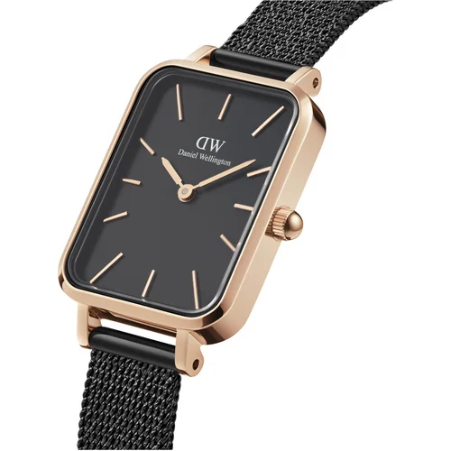 Daniel Wellington Quadro DW00100433 juodas moteriškas laikrodis image 2