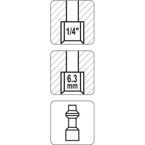 YATO YT-2403 kištukas 1/4 col. vidiniu sriegiu image 3